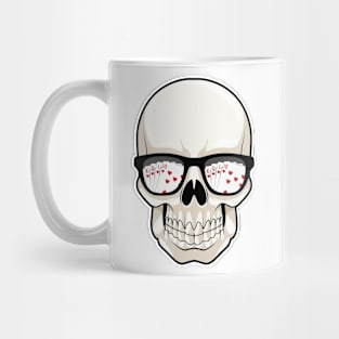 Skull at Poker with Sunglasses Mug